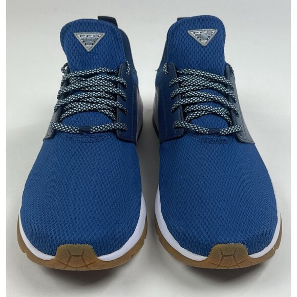 Columbia Crystal Springs PFG Mens Lace Up Blue White Shoes Fishing YM7820-469 - Picture 4 of 9